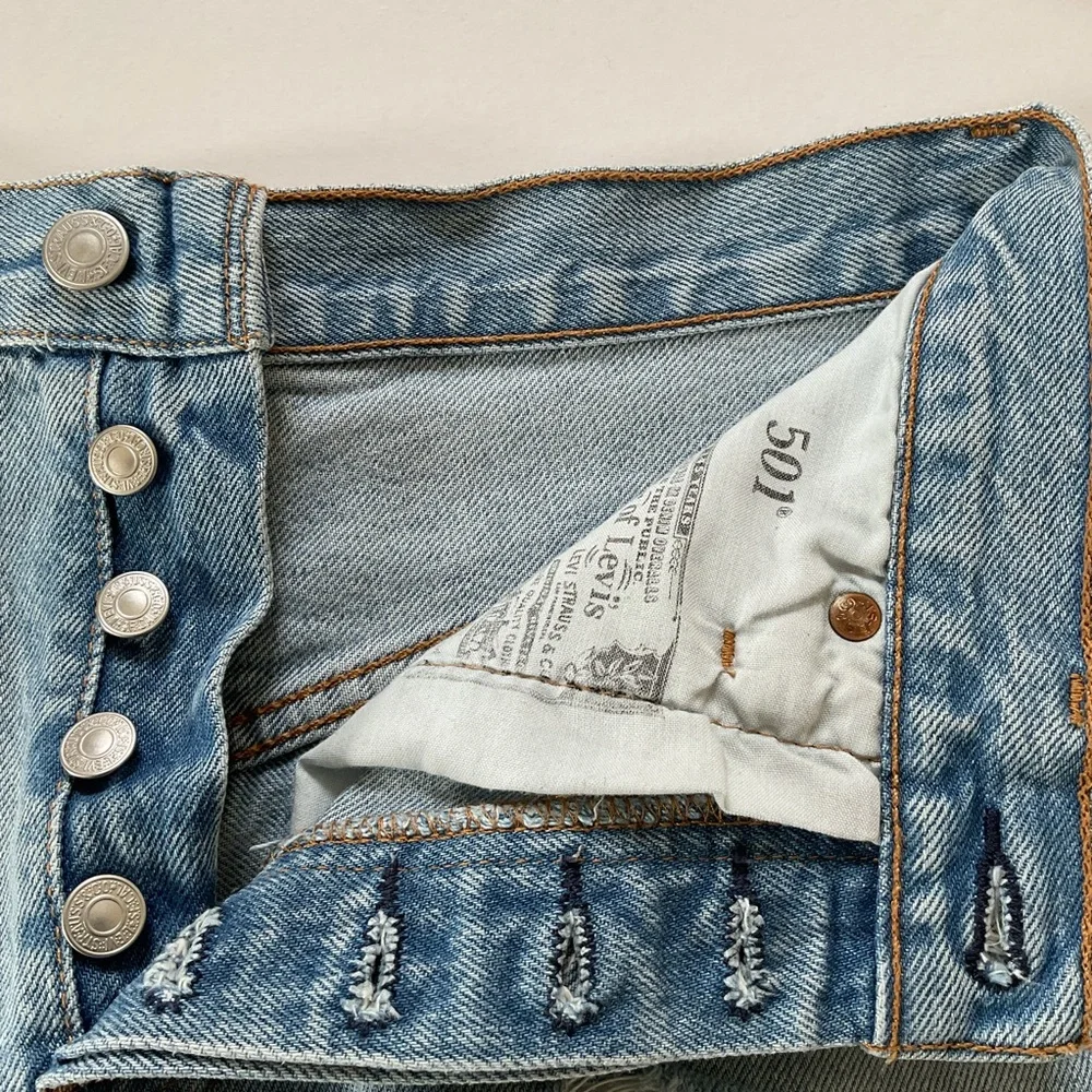 Levi’s 501 Distressed Denim Shorts
